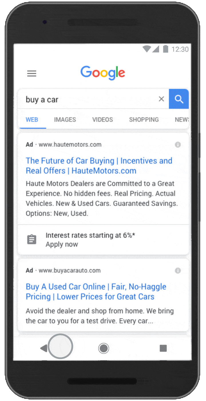 google ads formularudvidelse