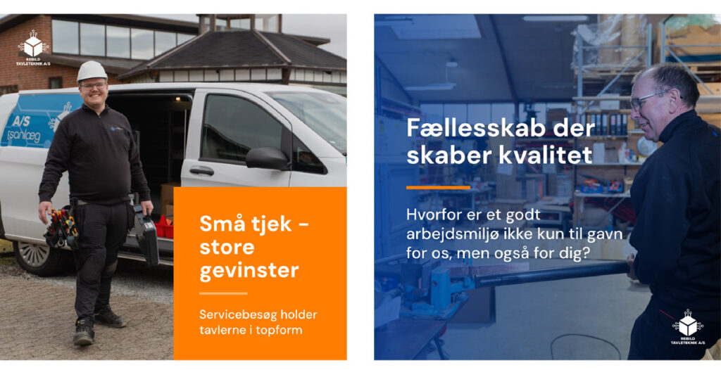 Case på LinkedIn-annoncering til Rebild Tavleteknik